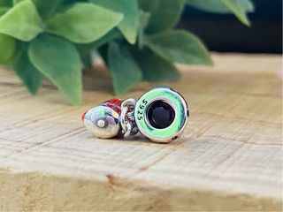 Charm Cafetera Roja Cafe Vintage - Plata