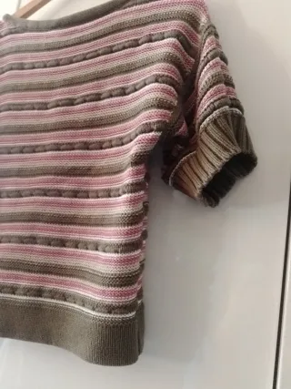 Jersey Purificación García rayas mujer