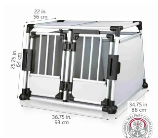 Jaula doble perros coche Trixie