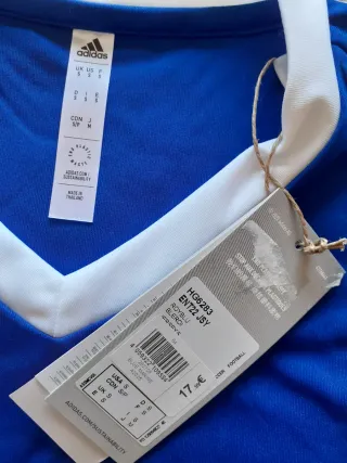 NUEVA.Camiseta Adidas Técnica Talla S Azul