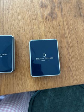 Cartera Miguel Bellido Azul Cuero Original