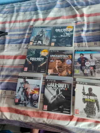 Lote Juegos PS3: Call of Duty, Battlefield, Unchar