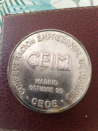 Moneda Conmemorativa CEIM Madrid Octubre 90