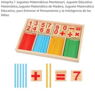 Juguetes Matemáticos Montessori Madera