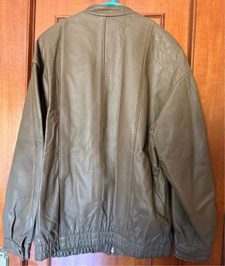 Cazadora cuero, Piel autentica, Vintage.