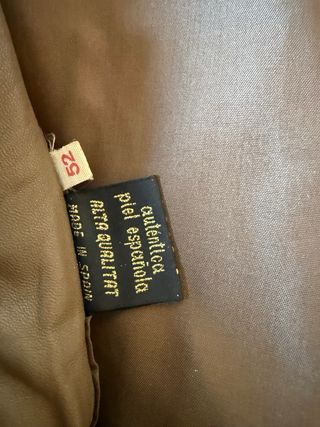Cazadora cuero, Piel autentica, Vintage.