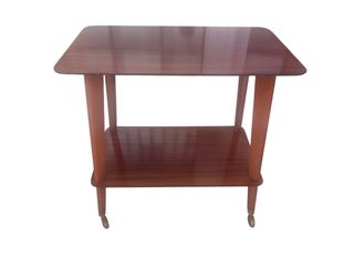 Mesa auxiliar vintage 2 estantes con ruedas