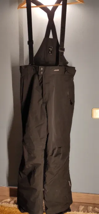 Pantalón de Nieve Negro con Tirantes talla M
