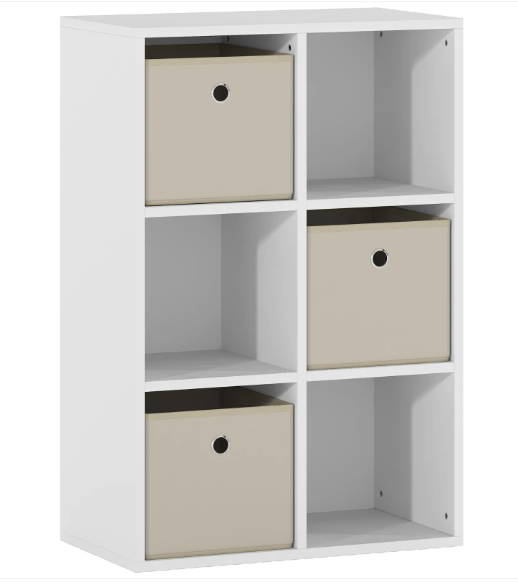 Estantería Cubo Almacenamiento 6 Compartimentos