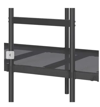 Litera juvenil metálica negra