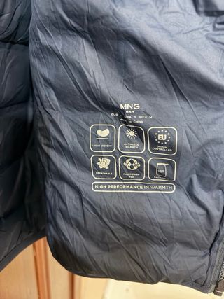 Chaleco acolchado Mango azul