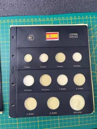 7 Hojas Monedas Euro España