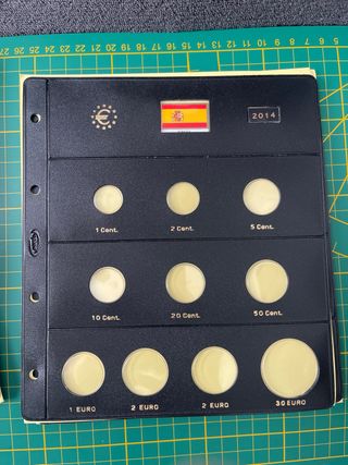 7 Hojas Monedas Euro España