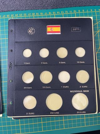 7 Hojas Monedas Euro España