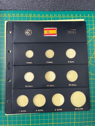 7 Hojas Monedas Euro España