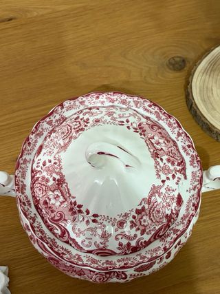 Sopera La Cartuja Roja Porcelana