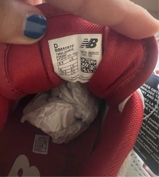 New Balance BB550 Blanco/Rojo