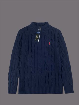 Jersey Polo Ralph Lauren Azul Cable Knit