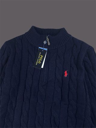 Jersey Polo Ralph Lauren Azul Cable Knit