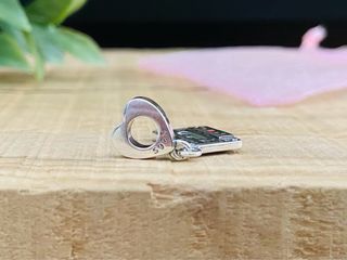 Charm Cassette Vintage Música - Plata