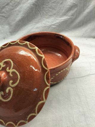 Tacho de barro decorado 16cm