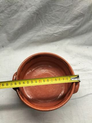 Tacho de barro decorado 16cm