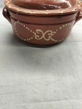 Tacho de barro decorado 16cm