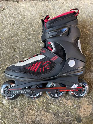 Patines K2 Kinetic 80 Negro/Rojo