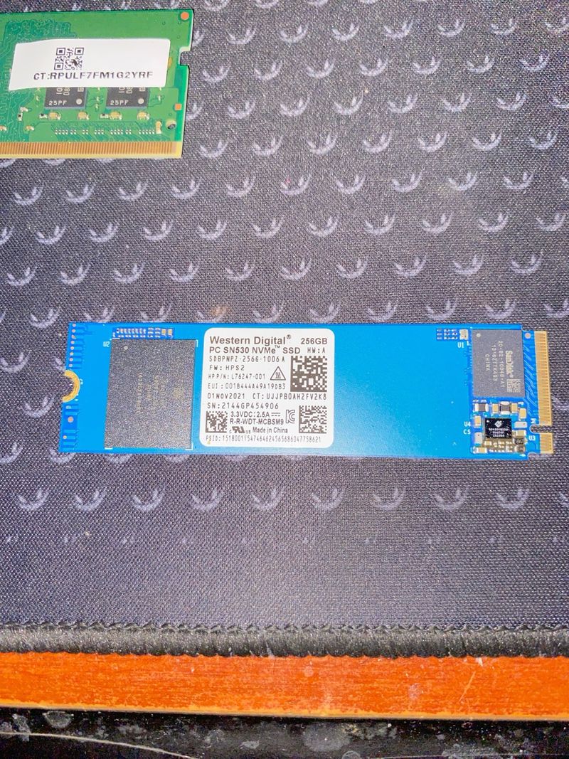 SSD Western Digital 256GB M.2 NVMe
