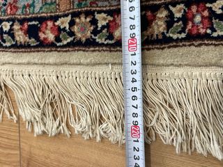 Tappeto Kirman lana beige multicolor