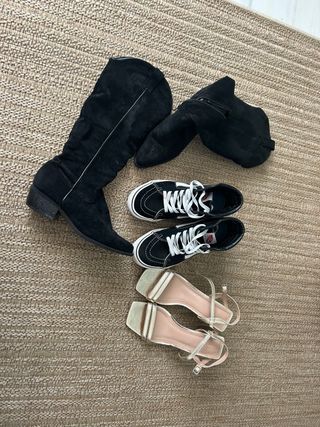 Lote de Zapatos: Botas, Sneakers y Sandalias