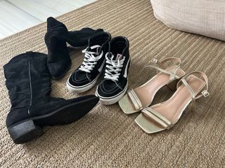 Lote de Zapatos: Botas, Sneakers y Sandalias