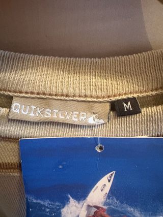 Jersey Quiksilver beige talla M