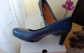 Zapatos Vestir Mujer Azul  ocasiones especiale