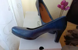 Zapatos Vestir Mujer Azul  ocasiones especiale