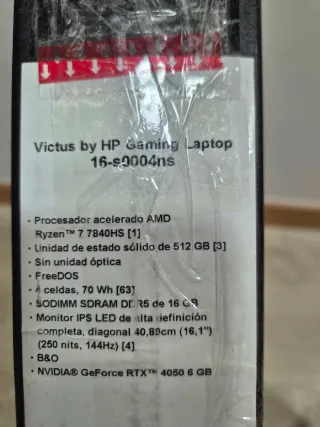 HP Victus Gaming Laptop 16-s0004ns