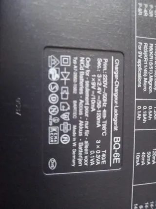 Cargador Panasonic BQ-6E