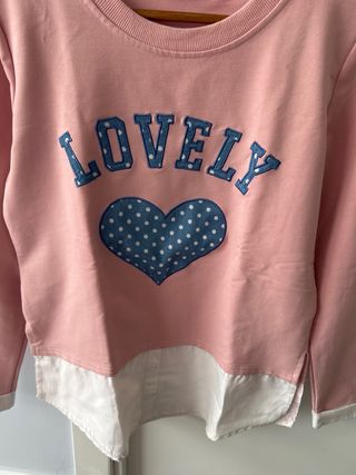 Sudadera Natural Collection Rosa Talla S