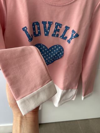 Sudadera Natural Collection Rosa Talla S