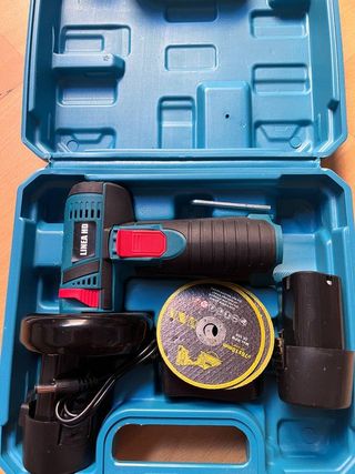 Mini Amoladora 18V + 2 Baterías