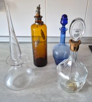 Lote 4 Bottiglie Antiche Decorative