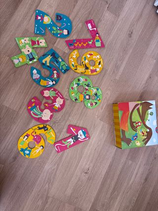 Puzzle de números educativos