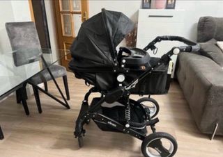 Carro de bebé negro