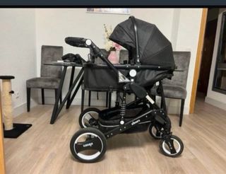 Carro de bebé negro