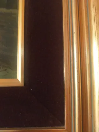 Cuadro decorativo madera y cristal