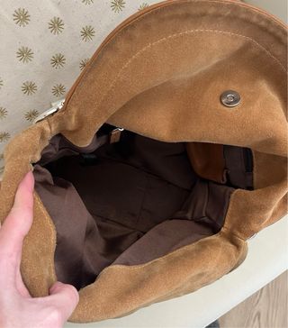 Bolso Massimo Dutti ante color Camel.