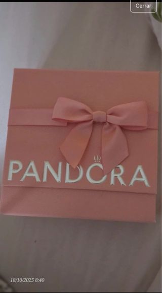 Pulsera Pandora Corazón Rojo y Plata