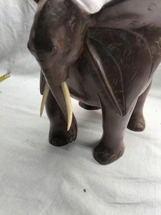 Escultura Elefante Madeira Africana