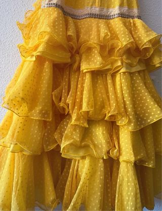 Traje Flamenca Amarillo Ana Barroso