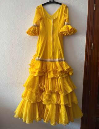 Traje Flamenca Amarillo Ana Barroso